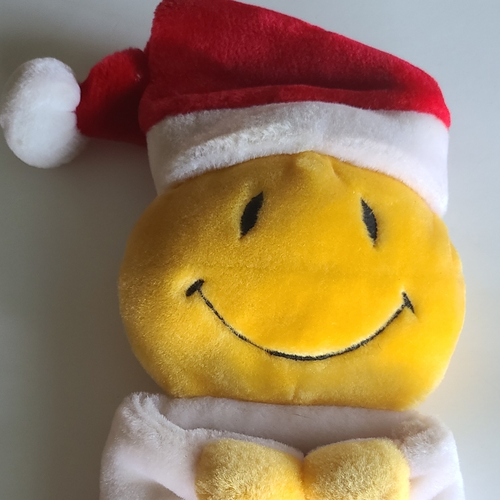 Christmas stocking smiley face